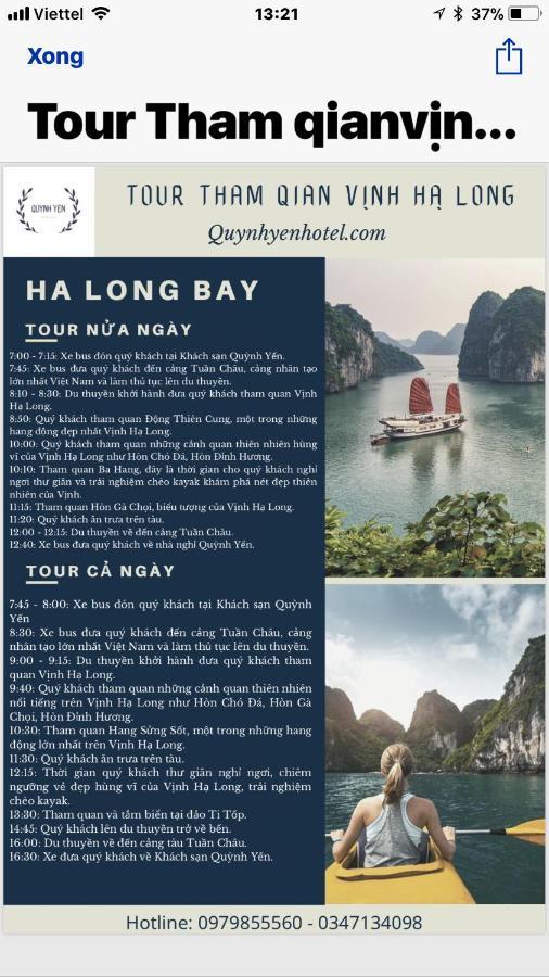 Quynh Yen Hotel Ha Long Dış mekan fotoğraf